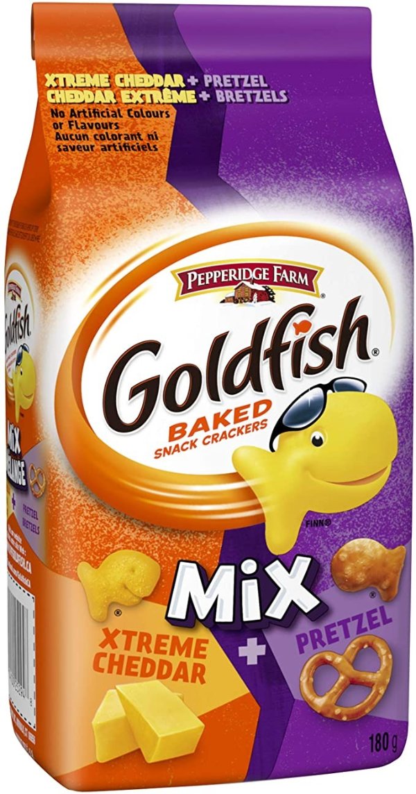 Goldfish芝士椒盐饼干混合装 180g