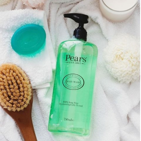 柠檬花 3瓶Pears 英国梨牌精油沐浴露