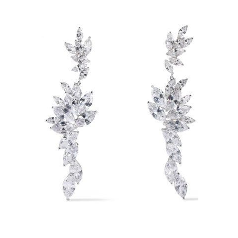 Rhodium-plated  耳环