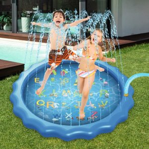 反季特价囤货：Wavon 儿童喷泉戏水垫 安全耐用 68英寸后院玩具
