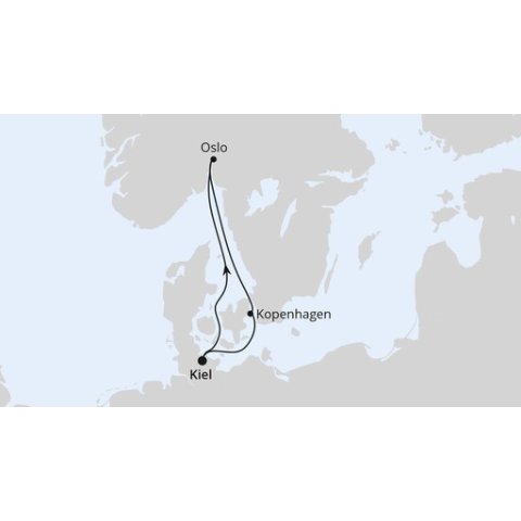 Oslo & Kopenhagen ab Kiel
