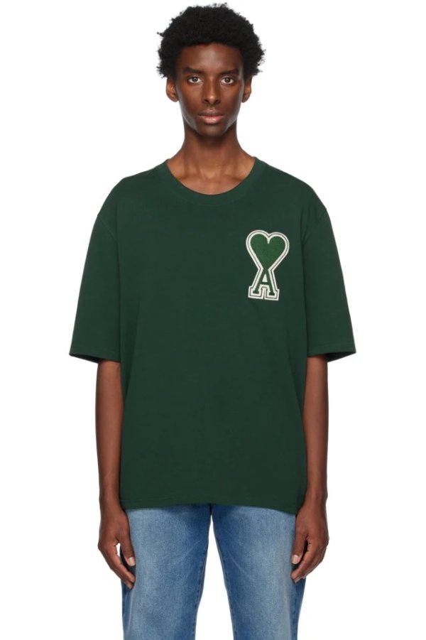 SSENSE Exclusive Green Ami de Coeur T恤