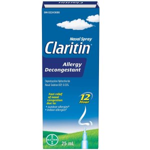 Claritin 过敏性鼻炎喷剂 速效缓解 瞬间舒畅