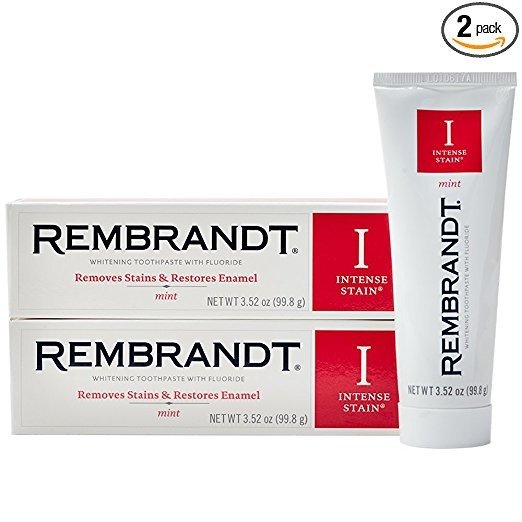 Rembrandt 强效美白去渍牙膏 薄荷味 100g（2盒）