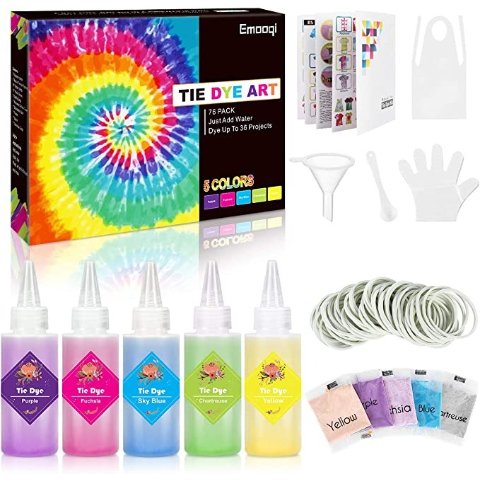 Original Stationery Rainbow Marbling Kit – Marmorier-Set Mit 6 Farben, Vase & Rahmen, Für Kinder