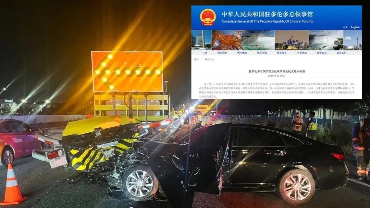 高速两车迎面相撞，奔驰SUV内4名中国留学生身亡，中国总领馆发文引关注！