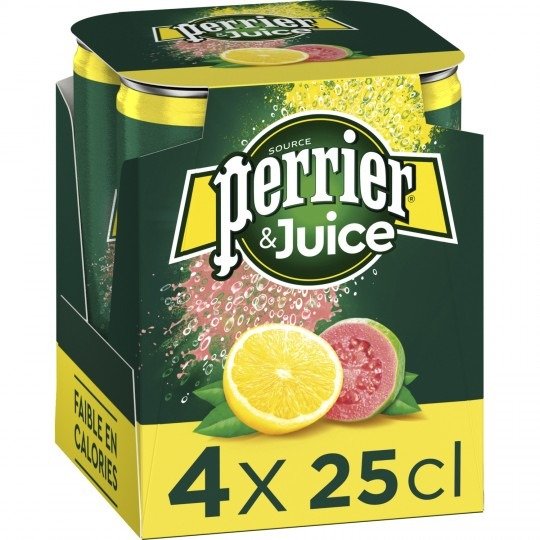 PERRIER & JUICE 柠檬番石榴气泡水 4×25c