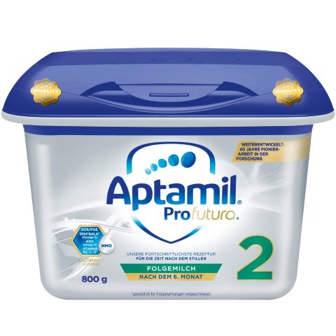 Aptamil Profutura 2 爱他美白金版婴儿奶粉适合6个月+宝宝800克仅售€17.95