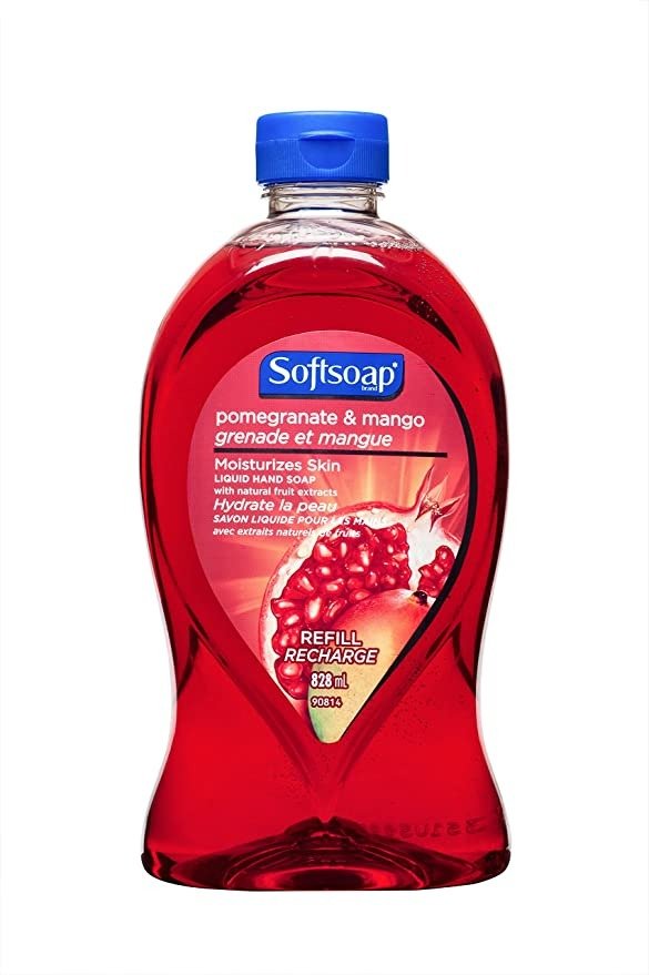 Softsoap洗手液，石榴和芒果， 828 mL