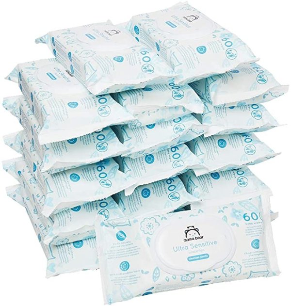 婴儿湿巾– Pack of 18 (Total 1008 wipes)