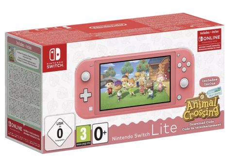 黑五来啦：NINTENDO Switch Lite 内置动森+三个月任天堂会员折后€199