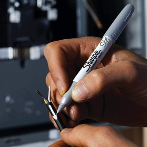 Sharpie 银色记号笔12支 快干防水不脱落 细尖笔头书写流畅