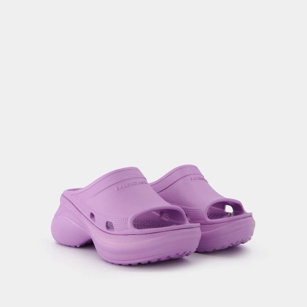 香芋紫厚底拖鞋