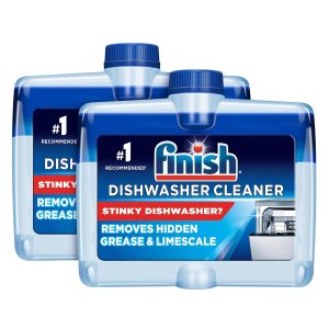 🔥PrimeDay狂欢价：Finish 双效洗碗机清洁液 250ml*2瓶 强力清洁死角堆积溶脂