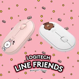 Logitech × Line Friends 联名键盘鼠标 超萌可妮兔、布朗熊