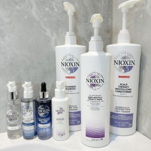 Nioxin 专业防脱洗护 2号洗护3件套$35、护发精华$39