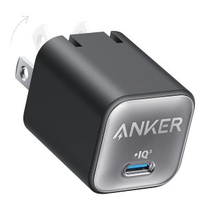 史低价：Anker 511 30W Nano3 GaN USBC 可折叠充电器