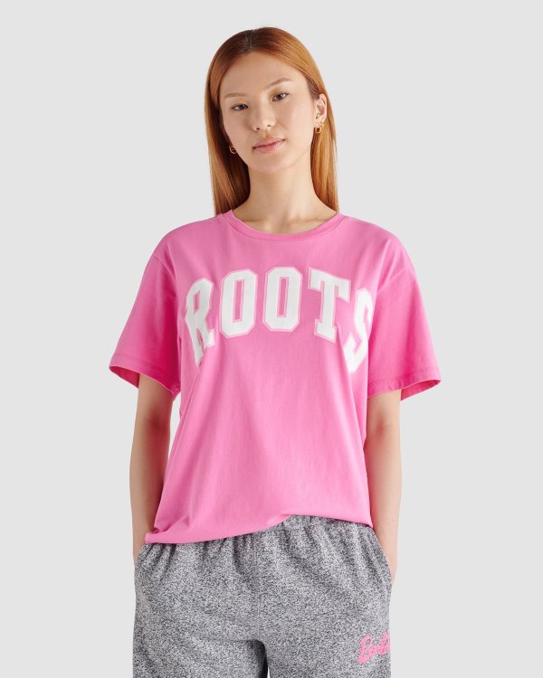 Barbie™ X Roots 女式休闲 T 恤