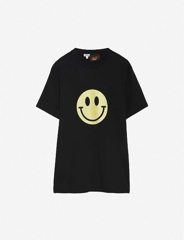 x Smiley 黑色笑脸T恤