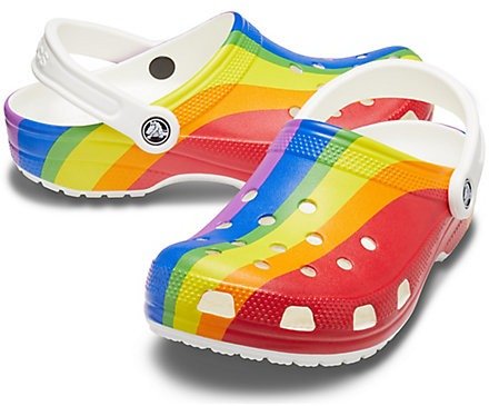 Classic Rainbow Stripe Clog