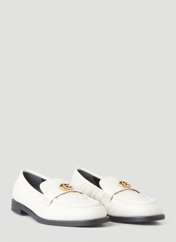 Marmont 白色绗缝乐福鞋