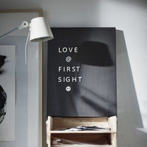 IKEA 新品拼字小黑板 可爱字符表情 打造独一无二的布告栏