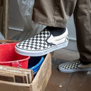 Vans 大促 收GD同款美式复古帆布鞋、一脚蹬、棋盘格