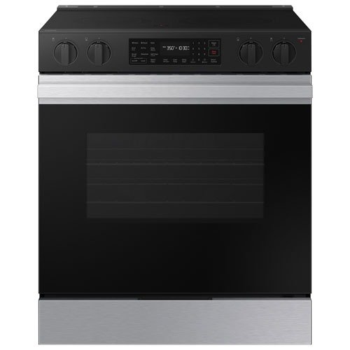30" 6.3 Cu. Ft. Fan Convection 5-Element Slide-In Electric Range (NSE6DG8310SRAC) - Stainless - Only at Best Buy