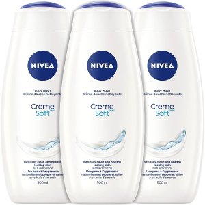 NIVEA 柔软嫩肤沐浴露3x500mL 每瓶仅$2.99 洗的干净又保湿