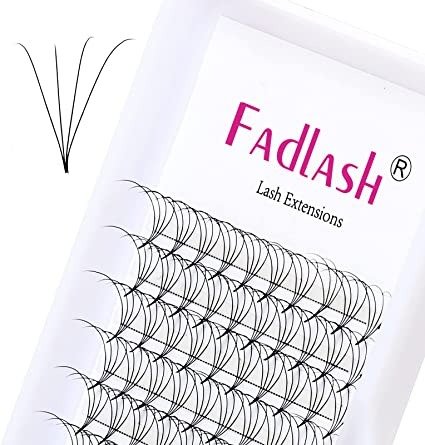 Pre Made Fans Eyelash Extensions 4D Premade Volume Lash Extensions 0.07 Thikness C Durl Premade Lash Fans Pointed Base Middle Stem Eyelash Extension (4D-0.07C, 15-20mm)