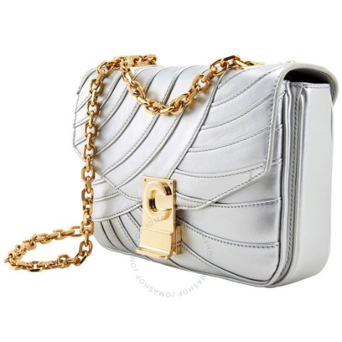 MEDIUM 36 BAG IN WHITE CALFSKIN WITH SILVER HARDWARE
