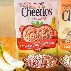 史低价：Cheerios 草莓香蕉味麦圈317g 超好吃的口味！早餐泡牛奶