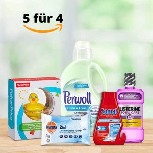 Amazon 洗护用品买5付4 收男女洗护、清洁用品、日用杂货