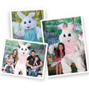 Cabela’s 和 Bass Pro Shop 复活节去找兔兔玩偶合照