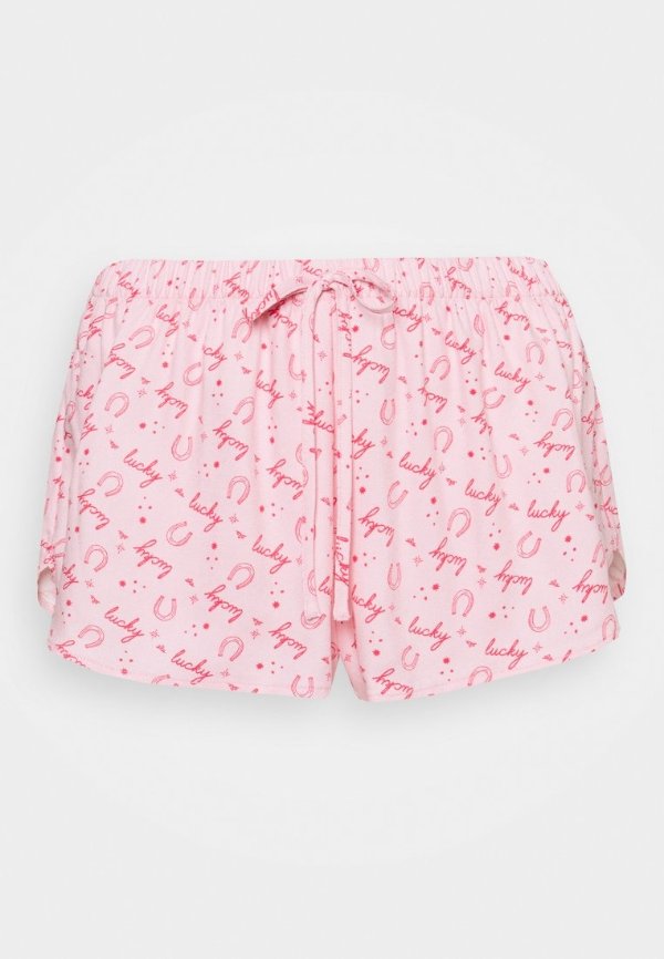 粉色居家短裤