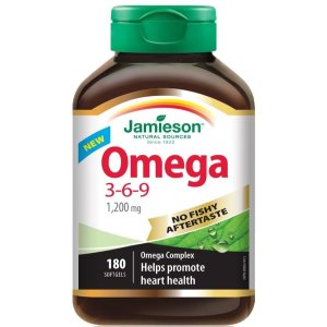 Jamieson 升级无腥味版 Omega 3-6-9鱼油 180粒 吃半年