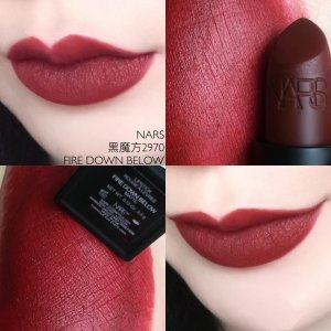 逆天价：NARS 限定黑管口红 fire down below 棕调复古枣泥红