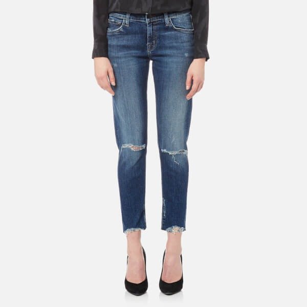 Women's Sadey Slim Straight James Jeans - Revoke Destruct