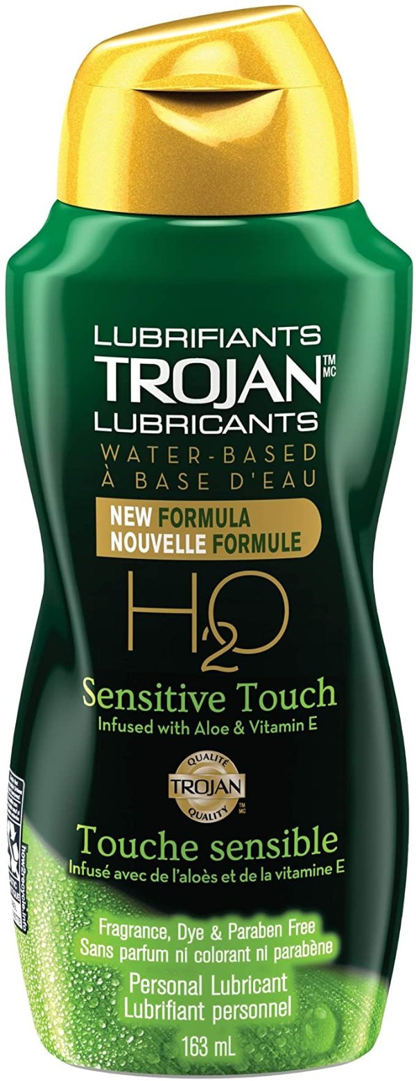 TROJAN H20 Sensitive Touch Aloe Infused,163-ml