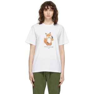 Maison Kitsune狐狸头T恤