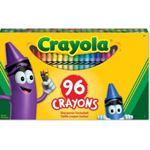 Crayola 绘儿乐彩色蜡笔96支 色彩鲜艳 安全无毒