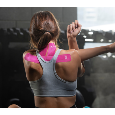 KT Tape 运动肌能贴20片装，粉色纯棉，健身小姐姐必备神器