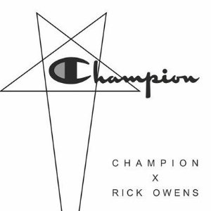 Rick Owens x Champion 暗黑运动系列 $177收Logo T恤