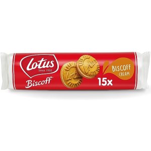 双倍焦糖双倍快乐！Lotus Biscoff 三明治饼干 焦糖味（150 克)