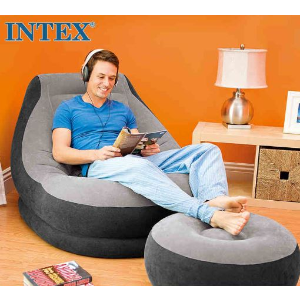 再降：Intex 充气式沙发连脚踏套装
