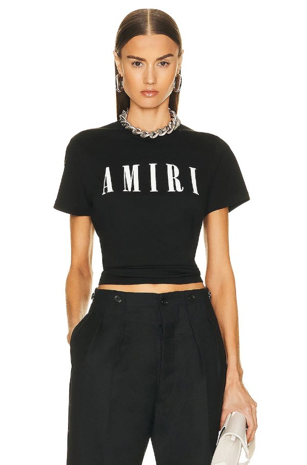 Amiri logo T恤