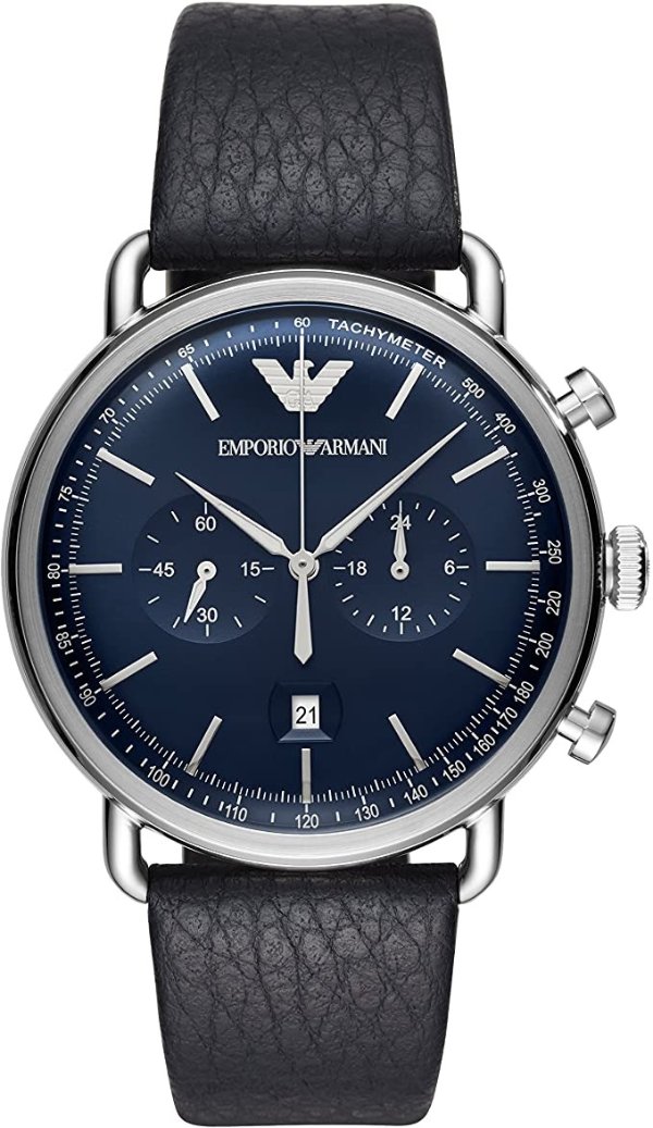 Armani Men's AR11105 Chronograph Quartz Blue Watch