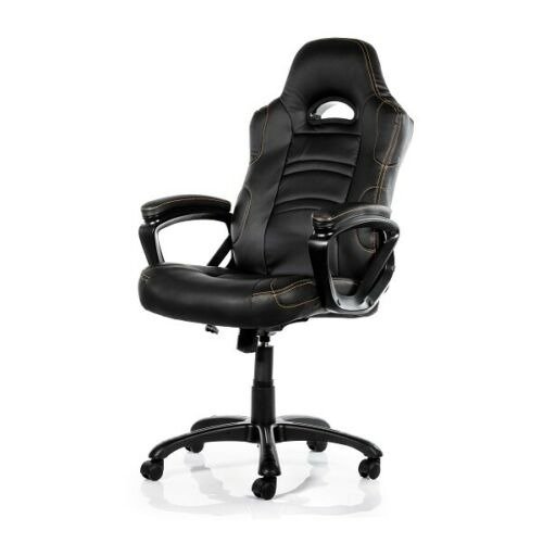 Arozzi Black Enzo Adjustable Ergonomic Motorsports Inspired Desk Chair