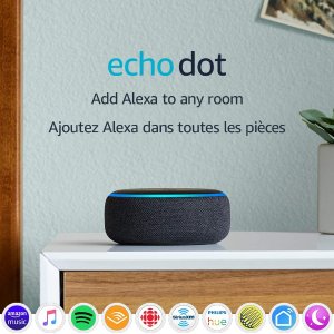 Echo Dot 第3代智能音箱 语音助手 $5加购kasa 智能灯泡