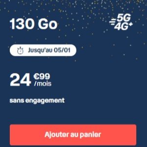 无合约 只要€24.99Bouygues Telecom布依格 迎来5G时代 130G流量套餐限时优惠